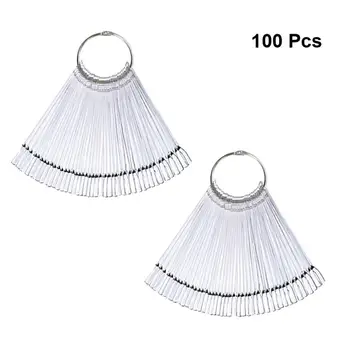 100PCS False Nail Art Tips Sticks Nail Polish Color Card Plates Display Nail Art Practice Templates (Transparent)
100PCS False Nail Art Tips Sticks Nail Polish Color Card Plates Display Nail Art Practice Templates (Transparent)