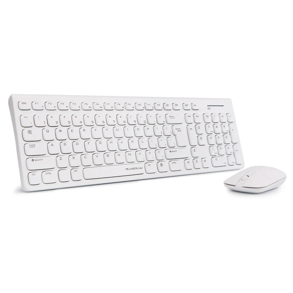 SUNSONNY S - R2000PRO Wireless Desktop Keyboard Mouse Combo 104 Keys Computer Keyboard for Office Game
SUNSONNY S - R2000PRO Wireless Desktop Keyboard Mouse Combo 104 Keys Computer Keyboard for Office Game