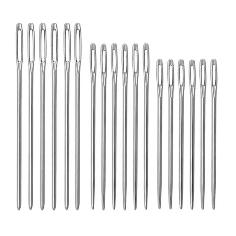 9/12/18Pcs/set Large Eye Needles Hand Sewing Needle Cross Stitch Embroidery Tapestry Home Wool DIY Sewing Accessories
9/12/18Pcs/set Large Eye Needles Hand Sewing Needle Cross Stitch Embroidery Tapestry Home Wool DIY Sewing Accessories