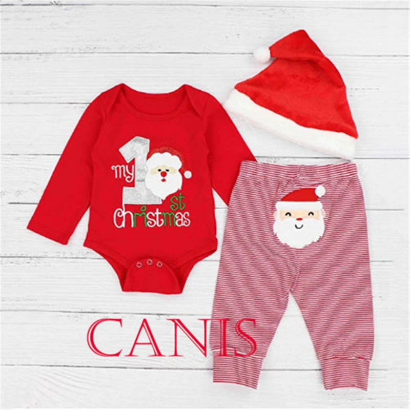 UK My First Christmas Baby Boy Girl Tops Romper Pants Santa Hat Outfits Clothes New Baby Girl Clothes Christmas Embroidery Set
UK My First Christmas Baby Boy Girl Tops Romper Pants Santa Hat Outfits Clothes New Baby Girl Clothes Christmas Embroidery Set
