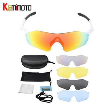 KEMiMOTO Motorcycle Glasses Cycling Riding Sports Sunglasses Eyewear Running Shooting Glasses With 5 Interchangeable Lenses
KEMiMOTO Motorcycle Glasses Cycling Riding Sports Sunglasses Eyewear Running Shooting Glasses With 5 Interchangeable Lenses