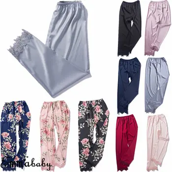 Sleep Bottoms Sleepwear Loungewear Homewear Women Lady Sexy Silk Lace Pajamas Pants
Sleep Bottoms Sleepwear Loungewear Homewear Women Lady Sexy Silk Lace Pajamas Pants