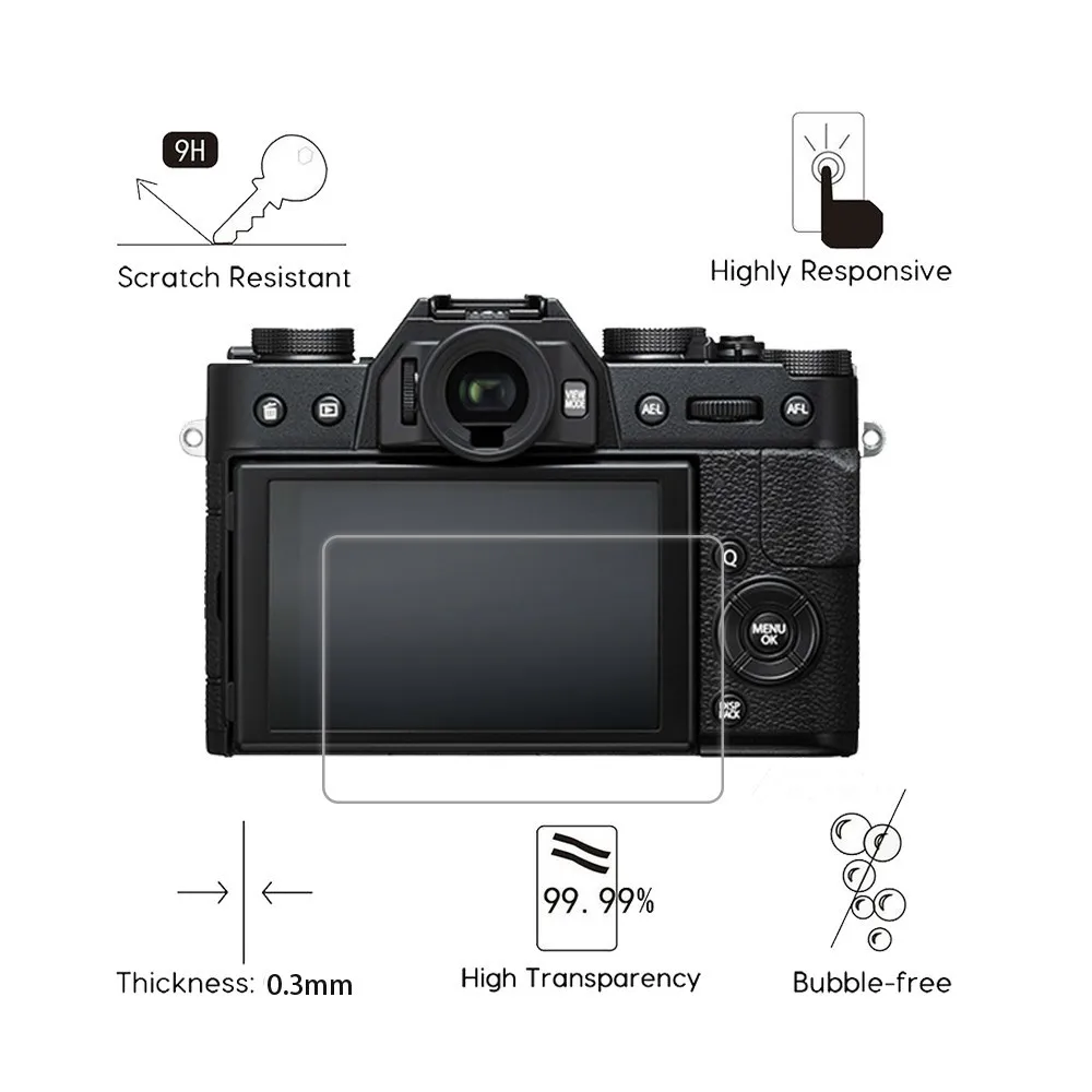 1 упаковка для Fujifilm X T1 XT1 XT2 0 3 мм 2.5D 9H прозрачное Закаленное стекло Защитная пленка