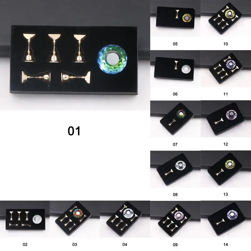 Magnetic False Nail Tips Practice Stand Brace Set Base Rhinestone Holder Showing Shelf Crystal Manicure Support Brace Tool
Magnetic False Nail Tips Practice Stand Brace Set Base Rhinestone Holder Showing Shelf Crystal Manicure Support Brace Tool