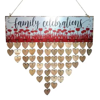 DIY Wooden Calendar Family Heart Printed Wall Calendar Sign Special Dates Reminder Board Home Hanging Decoration Gift
DIY Wooden Calendar Family Heart Printed Wall Calendar Sign Special Dates Reminder Board Home Hanging Decoration Gift