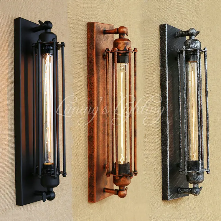 Настенный светильник в стиле ретро светодиодный железный Эдисон|lampara pared|edison wall
