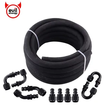evil energy AN6 5M/16f Rubber Push on Hose Air Line Hose Tube & 0/45/90/180 Degree Hose End Fitting Adapter Kit Oil Cooler Black
evil energy AN6 5M/16f Rubber Push on Hose Air Line Hose Tube & 0/45/90/180 Degree Hose End Fitting Adapter Kit Oil Cooler Black