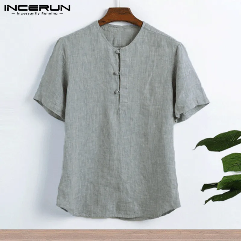 Plain Casual Shirts Cotton Linen Shirts Men T Shirts Summer Big 5XL Male Clothes Short Sleeve Camisas Masculina T Shirts
Plain Casual Shirts Cotton Linen Shirts Men T Shirts Summer Big 5XL Male Clothes Short Sleeve Camisas Masculina T Shirts