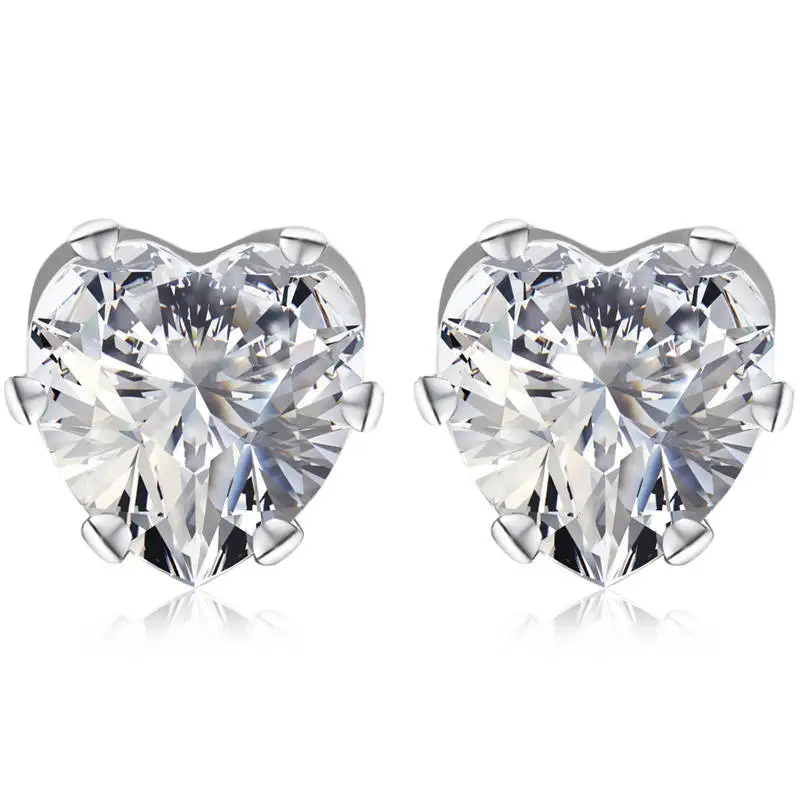 HPXmas White Gold Color CZ Zircon Sweet Love Heart shape Stud Earrings Luxury Jewelry For Women Party
HPXmas White Gold Color CZ Zircon Sweet Love Heart shape Stud Earrings Luxury Jewelry For Women Party