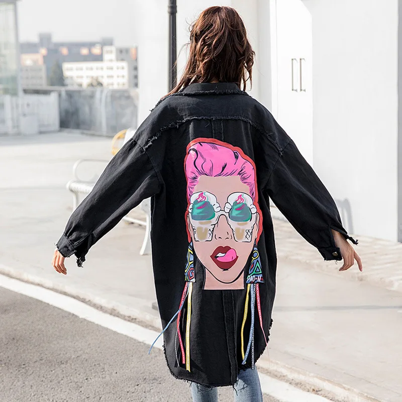 LANMREM 2019 Spring New Pattern Korean Print Turn-down Collar Long Cowboy Loose Single Breasted Coat Woman Windbreaker EF448
LANMREM 2019 Spring New Pattern Korean Print Turn-down Collar Long Cowboy Loose Single Breasted Coat Woman Windbreaker EF448