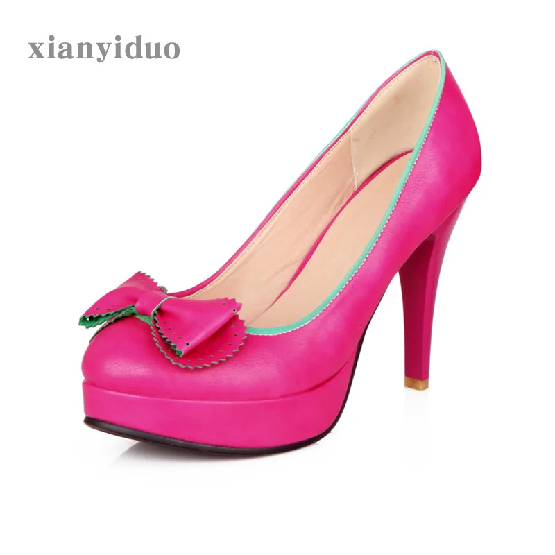 xianyiduo 2019 Spring Butterfly-knot Shallow Womens Shoes Round Toe ultra high heels Pumps big size 40-54 US 13 platform /6868
xianyiduo 2019 Spring Butterfly-knot Shallow Womens Shoes Round Toe ultra high heels Pumps big size 40-54 US 13 platform /6868