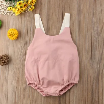 Rompers Toddler Baby Girl 2018 Summer Casual Sleeveless Bowknot Backless Romper Sunsuit Jumpsuit Outfit 0-24M
Rompers Toddler Baby Girl 2018 Summer Casual Sleeveless Bowknot Backless Romper Sunsuit Jumpsuit Outfit 0-24M