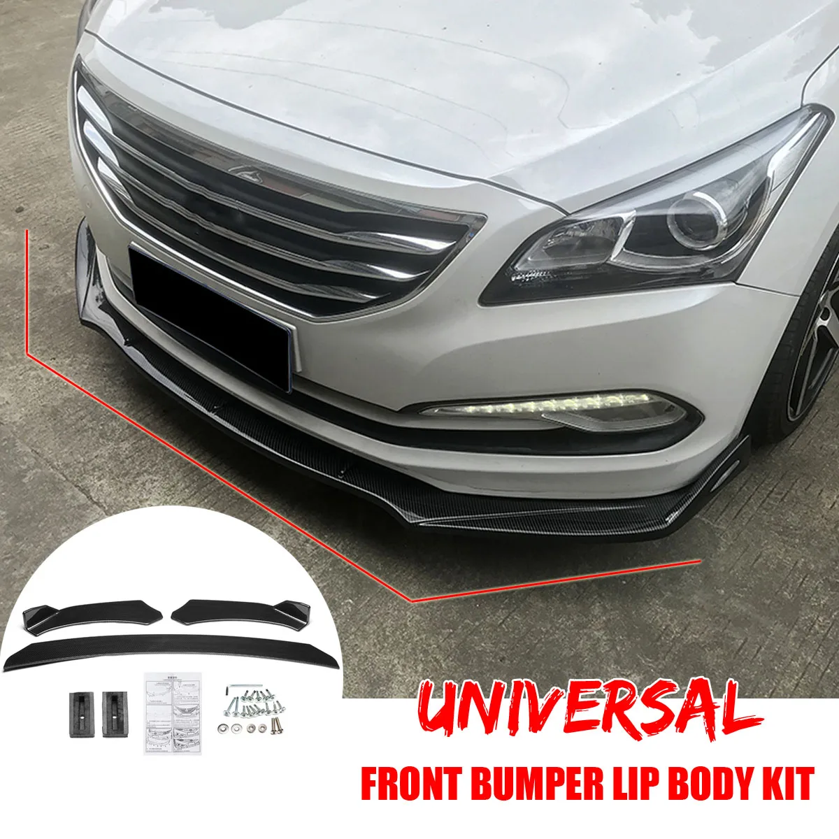 Autoleader Car Three-stage Carbon Fiber Detachable Front Bumper Lip Body Kit Spoiler Wing Guard Protector for Universal Auto
Autoleader Car Three-stage Carbon Fiber Detachable Front Bumper Lip Body Kit Spoiler Wing Guard Protector for Universal Auto