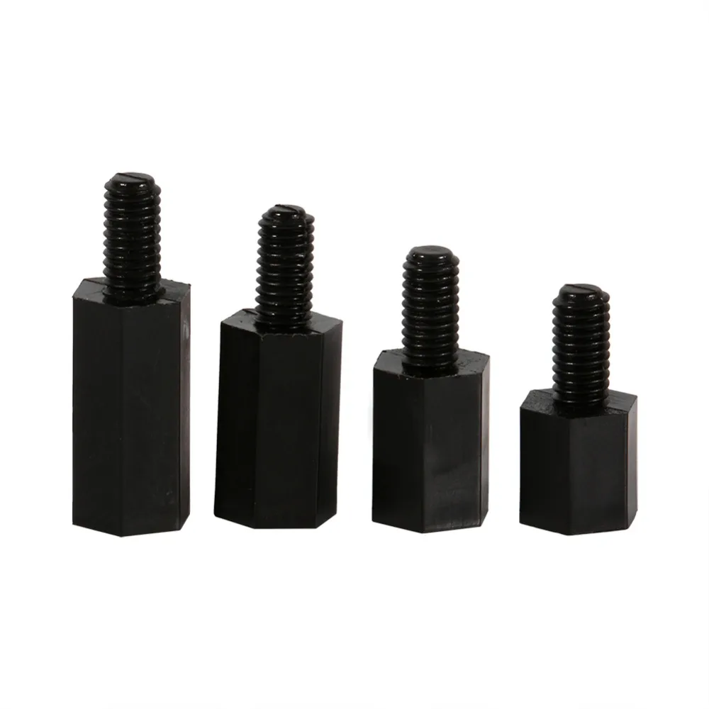 100Pcs Plastic Nylon Screws M3 Hex Column Standoff Spacer Phillips Screw Set Assortment Kit Black Fasteners Hardware Hot Sale
100Pcs Plastic Nylon Screws M3 Hex Column Standoff Spacer Phillips Screw Set Assortment Kit Black Fasteners Hardware Hot Sale