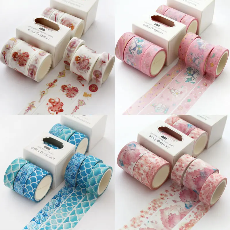 3Pcs/Lot Cute Masking Tapes Kawaii Unicorn Washi Tape Sets For Kids Gifts DIY Decorative Diary Photo Ablum Scrapbooking Supplies
3Pcs/Lot Cute Masking Tapes Kawaii Unicorn Washi Tape Sets For Kids Gifts DIY Decorative Diary Photo Ablum Scrapbooking Supplies