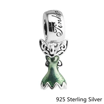 CKK 925 Sterling Silver Tinker Bell's Dress, Glittering Green Enamel Charms Beads Jewelry Fits For Bracelets
CKK 925 Sterling Silver Tinker Bell's Dress, Glittering Green Enamel Charms Beads Jewelry Fits For Bracelets