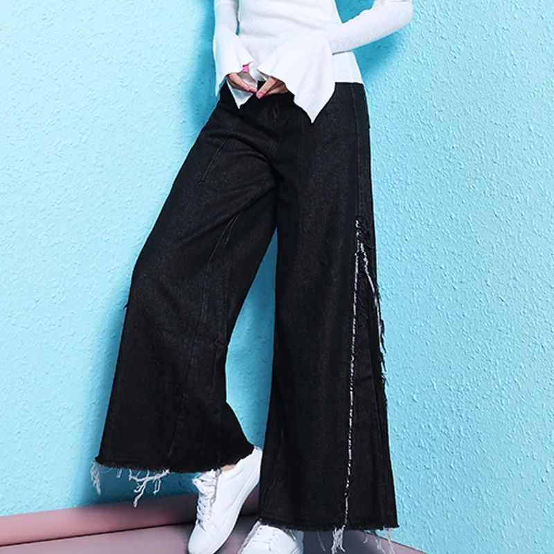 Nordic Winds jeans women 2019 Spring New arrival Jeans Wide Leg Woman loose Black Jeans tassel jeans feminino NW18C2862
Nordic Winds jeans women 2019 Spring New arrival Jeans Wide Leg Woman loose Black Jeans tassel jeans feminino NW18C2862