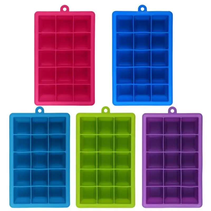 15/24 Ice Cube Trays Square Silicone Ice Cube Mold Ice Tray Freezer Easy Release Ice Jelly Pudding Maker Mold Bar Kitchen Tool
15/24 Ice Cube Trays Square Silicone Ice Cube Mold Ice Tray Freezer Easy Release Ice Jelly Pudding Maker Mold Bar Kitchen Tool