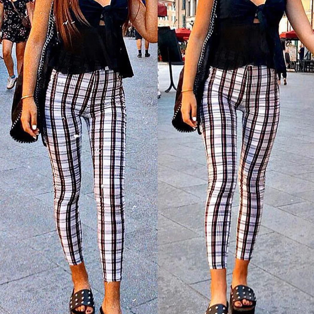 Fashion Plaid Pants Women Leggings Sexy Elastic High Waist Skinny Pencil Pants Casual Ladies Stretchy Long Trousers Pantalon
Fashion Plaid Pants Women Leggings Sexy Elastic High Waist Skinny Pencil Pants Casual Ladies Stretchy Long Trousers Pantalon