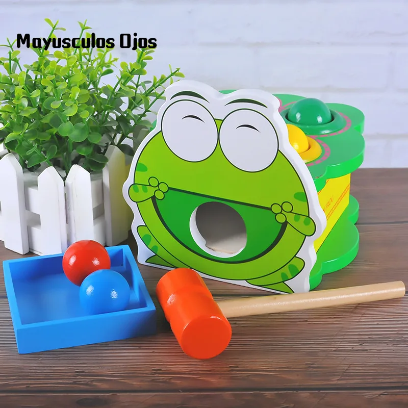 Wooden Baby Animal Frog Knocking Table Children Exercise Hand-eye Coordination Beat Educational Toy
Wooden Baby Animal Frog Knocking Table Children Exercise Hand-eye Coordination Beat Educational Toy