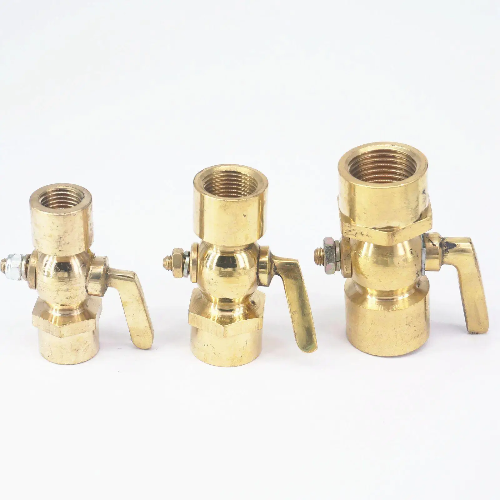Connection 1/4" 3/8" 1/2" BSP Female Thread Equal Brass Drain petcock Shut Off Valve For Fuel Gas Oil Air
Connection 1/4" 3/8" 1/2" BSP Female Thread Equal Brass Drain petcock Shut Off Valve For Fuel Gas Oil Air