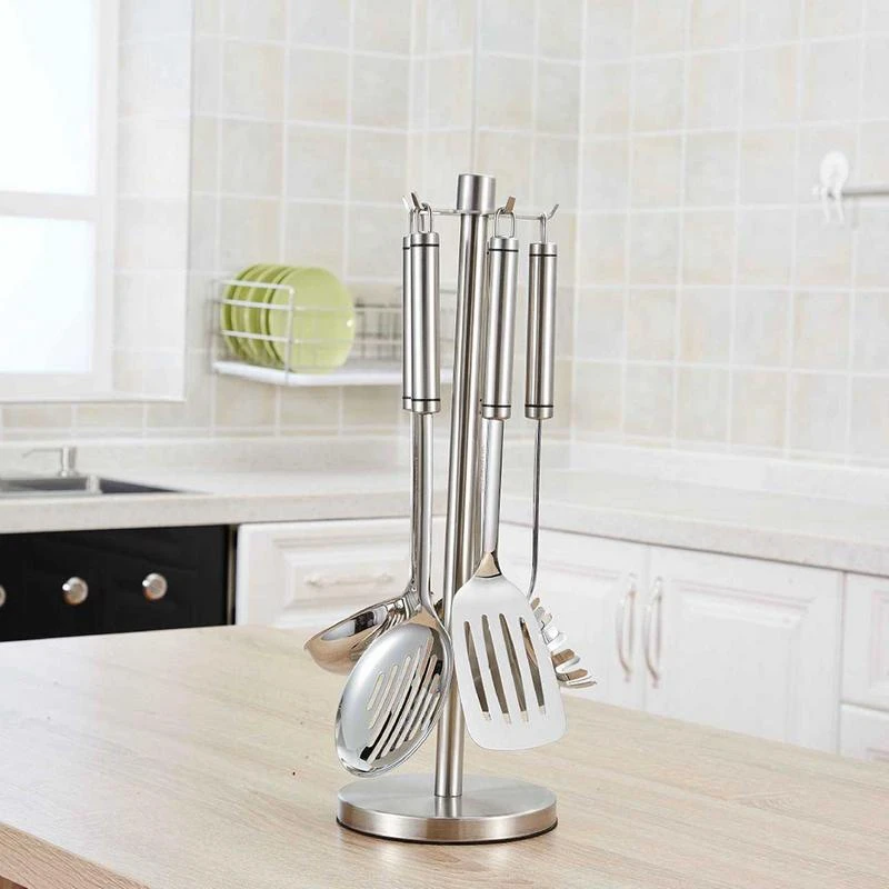 304 Stainless Steel Creative Kitchen Utensils Spatula Storage Rack Multi-Function Hook Creative Kitchen Gadget Rack
304 Stainless Steel Creative Kitchen Utensils Spatula Storage Rack Multi-Function Hook Creative Kitchen Gadget Rack