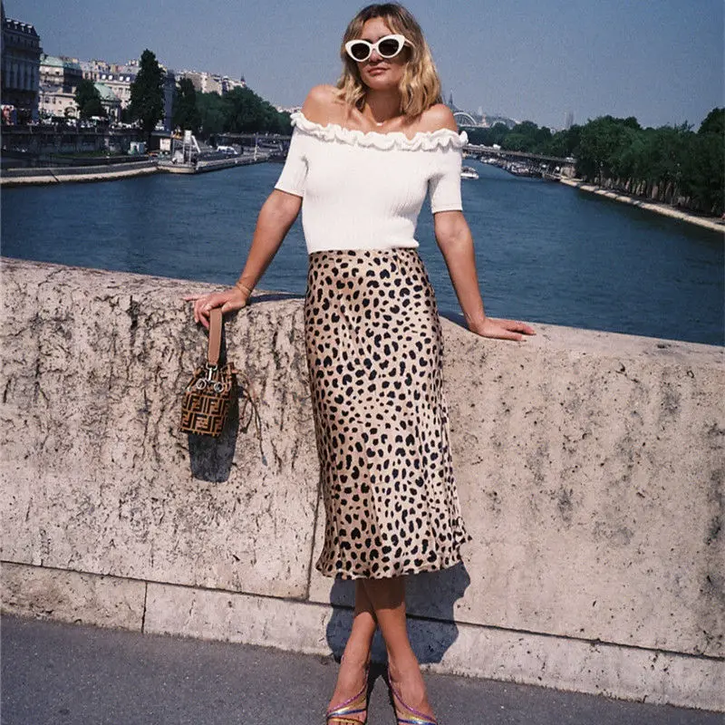 Ladies Skirt Leopard Print Pattern Women Sexy High Waist Slim Hip Pencil Wrap Skirts
Ladies Skirt Leopard Print Pattern Women Sexy High Waist Slim Hip Pencil Wrap Skirts