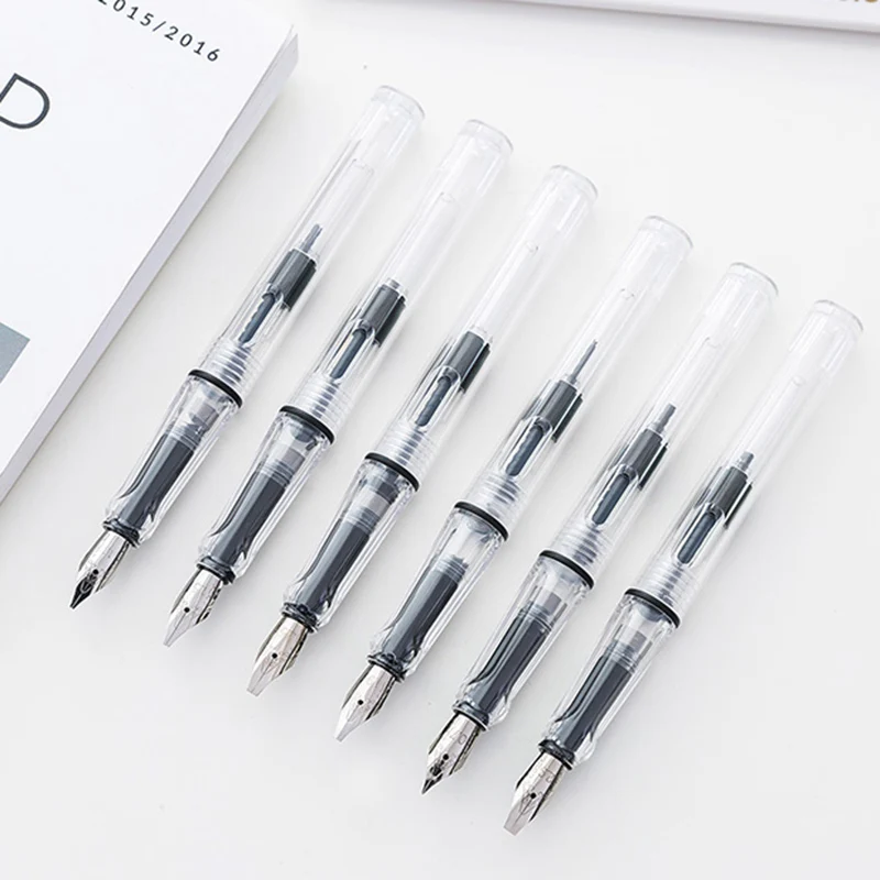 Transparent Fountain Pen Creative 6 Nibs 0.7/1.5/1.1/1.9/2.5/2.9mm Nib Replace Ink Pen Office School Supplies Calligraphy Pens
Transparent Fountain Pen Creative 6 Nibs 0.7/1.5/1.1/1.9/2.5/2.9mm Nib Replace Ink Pen Office School Supplies Calligraphy Pens