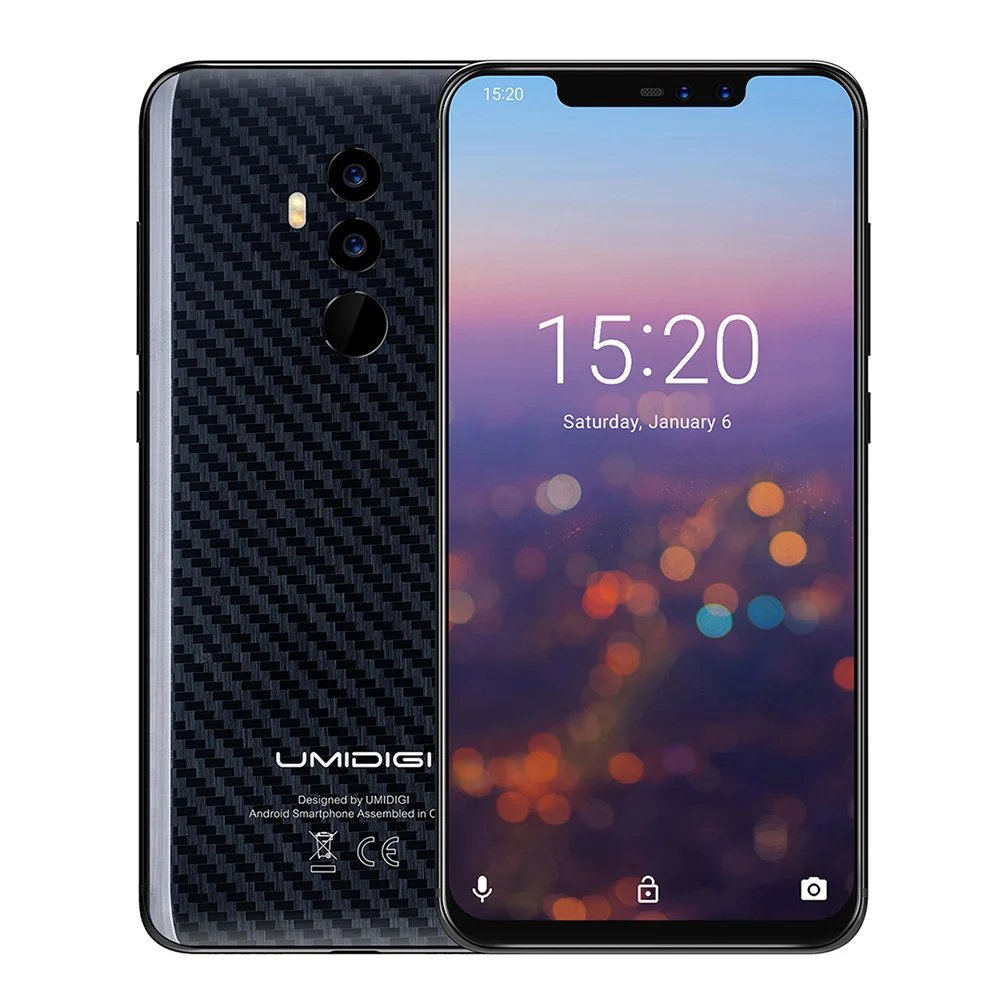 UMIDIGI Z2 PRO Глобальный фаблет 4G 6 2 дюймов Face ID Android 8 1 Helio P60 Восьмиядерный ГБ 128 16MP + 8MP