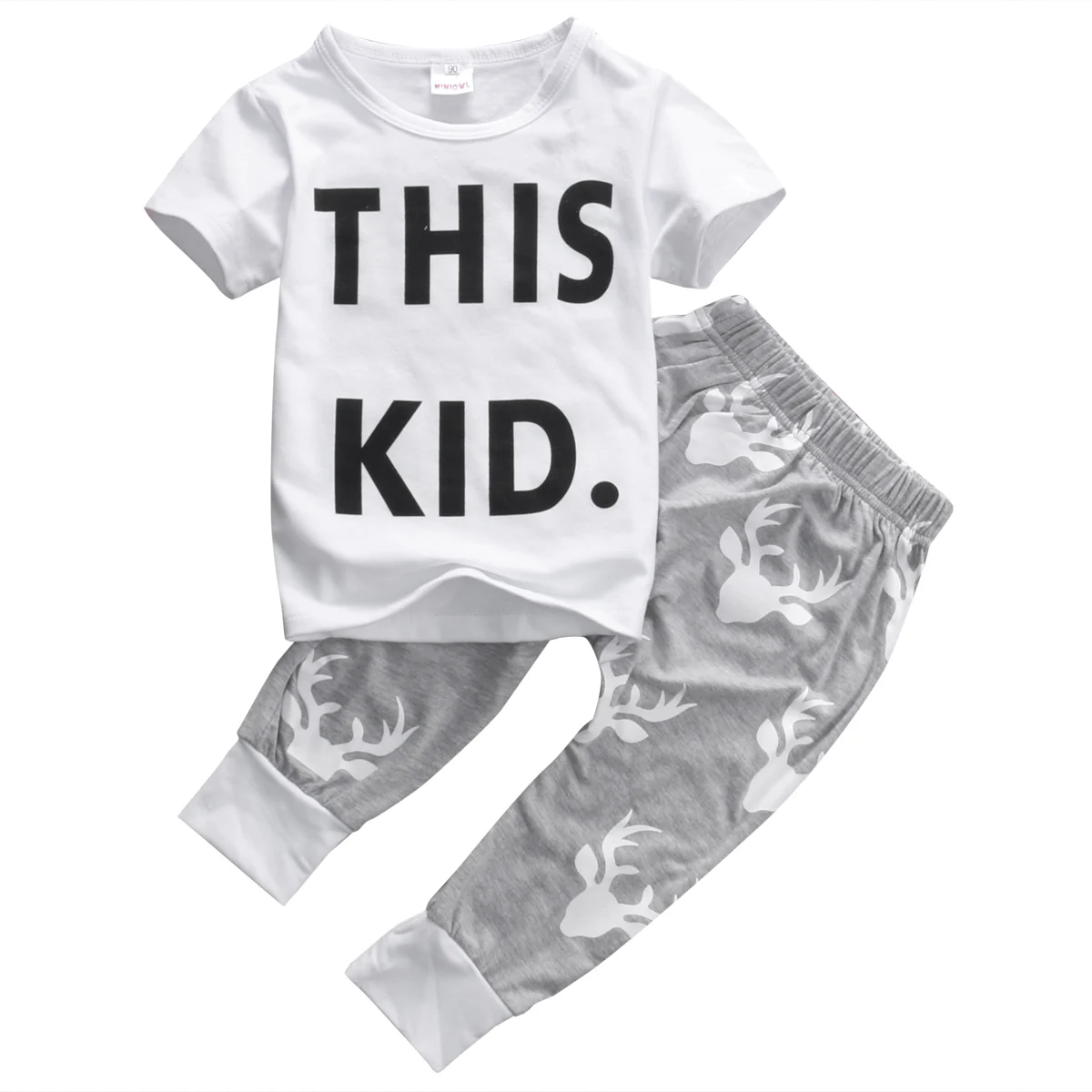 2019 new Toddler Baby Kids Boys Clothes Set T-shirt Tops+Long Pants 2PCS Outfits 0-5T |