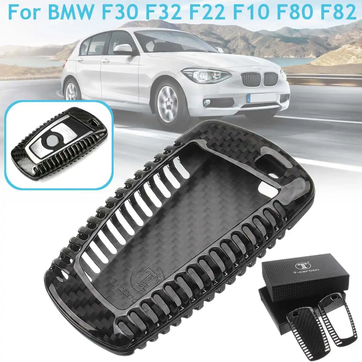 1Pcs Real Carbon Fiber Car Remote Key Case Cover For BMW 1 2 3 4 5 6 7 X3 X4 M5 M6 Series F30 F32 F22 F10 F80 F82 Car Styling
1Pcs Real Carbon Fiber Car Remote Key Case Cover For BMW 1 2 3 4 5 6 7 X3 X4 M5 M6 Series F30 F32 F22 F10 F80 F82 Car Styling