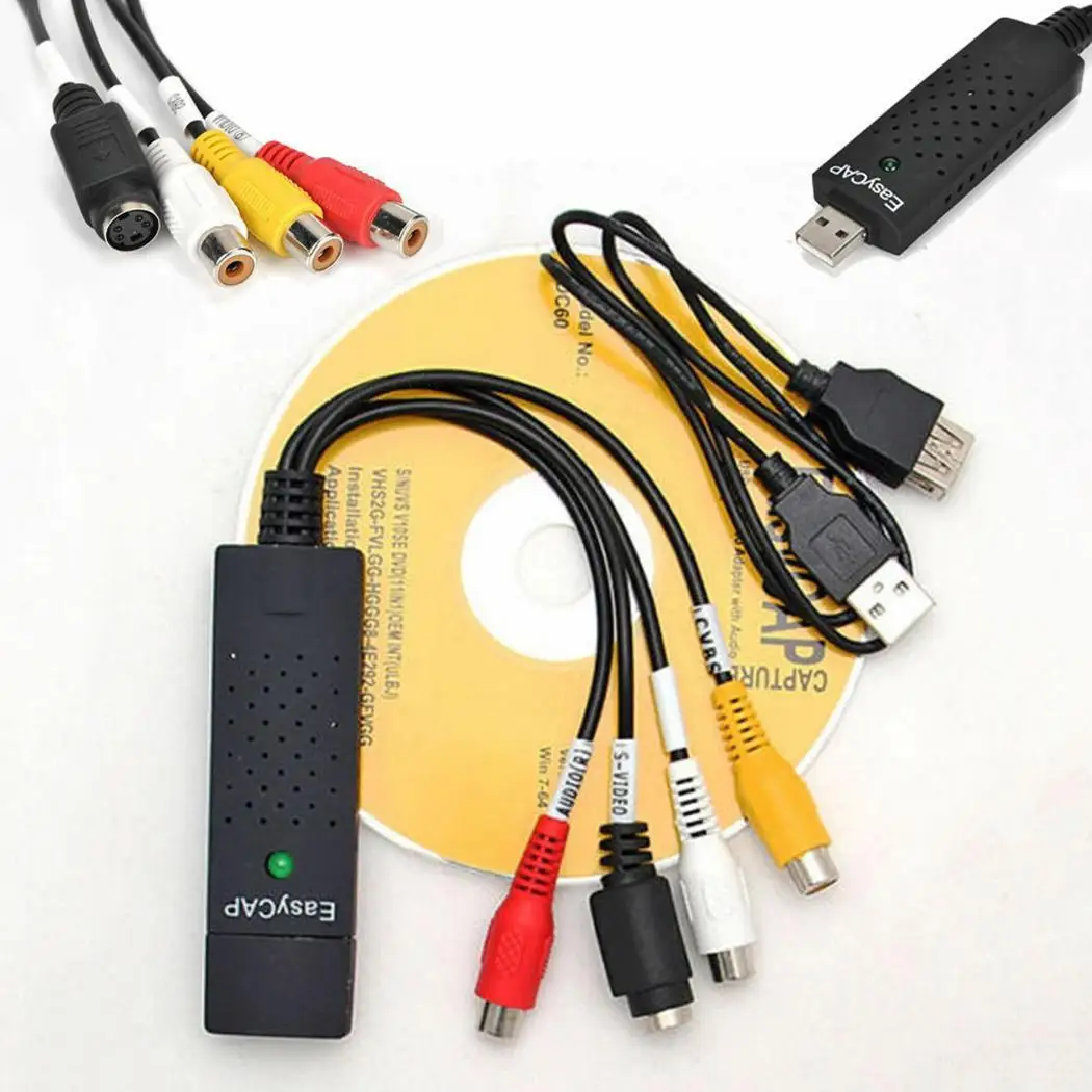 USB 2.0 Video DVR DVD VHS Capture Card 720 x 480 @ 30fps Audio Black 720 x 576 @ 25fps Adapter for Computer
USB 2.0 Video DVR DVD VHS Capture Card 720 x 480 @ 30fps Audio Black 720 x 576 @ 25fps Adapter for Computer