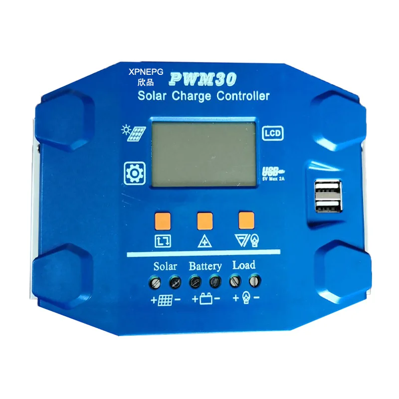 Household PMW12V24V Automatic Recognition 10A30A Solar Controller LCD Display Controller Adjustable
Household PMW12V24V Automatic Recognition 10A30A Solar Controller LCD Display Controller Adjustable