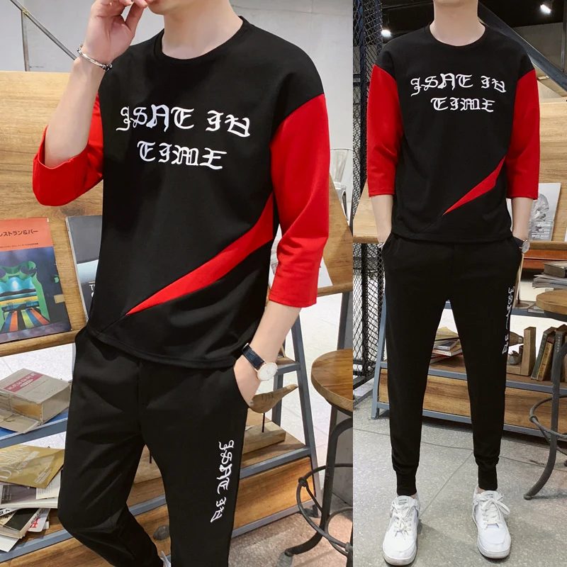 2019 Spring Summer New Pattern Fashion Spelling Color Short Sleeve T Pity Male Teenagers Motion Two Paper A Set tracksuit
2019 Spring Summer New Pattern Fashion Spelling Color Short Sleeve T Pity Male Teenagers Motion Two Paper A Set tracksuit