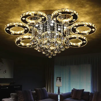 Modern led chandeliers ceiling for living room bedroom Ceiling installation Crystal+stainless steel chandelier lighting fixture
Modern led chandeliers ceiling for living room bedroom Ceiling installation Crystal+stainless steel chandelier lighting fixture