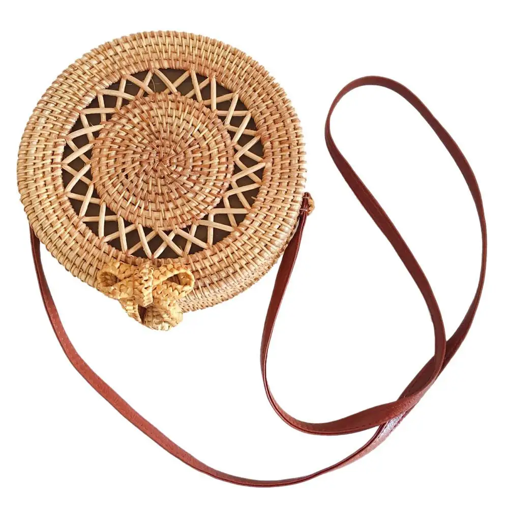 Hand-woven Storage Bag Rattan Round Beach Bag Open Beach Bag Retro Home Storage Bag Environmental Creative Outdoor Travel
Hand-woven Storage Bag Rattan Round Beach Bag Open Beach Bag Retro Home Storage Bag Environmental Creative Outdoor Travel