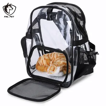 FML Pet Backpack Transparent Cat Back Pack Carrier for Small Dogs Breathable Mesh Window Travel Carrier Bag Walking Hiking
FML Pet Backpack Transparent Cat Back Pack Carrier for Small Dogs Breathable Mesh Window Travel Carrier Bag Walking Hiking