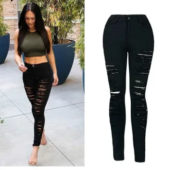 2019 Spring Full Torn Slim Stretch Jeans Skinny Sexy Women High Waist Summer Harajuku Denim Pants Pencil Push Up Female Trousers
2019 Spring Full Torn Slim Stretch Jeans Skinny Sexy Women High Waist Summer Harajuku Denim Pants Pencil Push Up Female Trousers