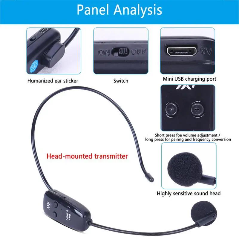Universal Wireless Headset Audio 2.4G Headset Microphone Bluetooth Power Amplifier Convenient And Handsome Support Fast Deliver
Universal Wireless Headset Audio 2.4G Headset Microphone Bluetooth Power Amplifier Convenient And Handsome Support Fast Deliver