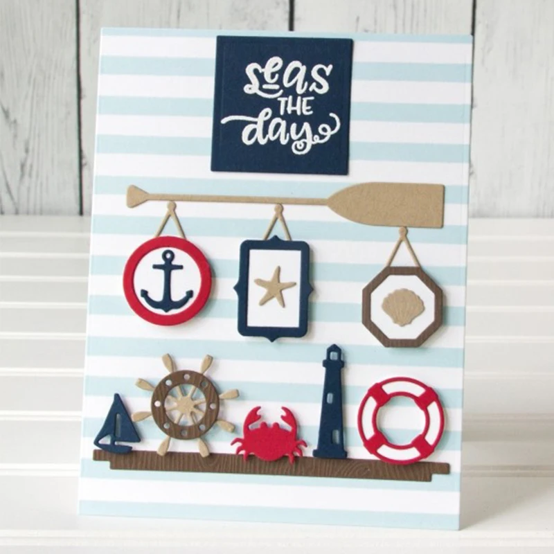Nautical Accessory Metal Cutting Dies Cuts New 2019 Stencils for DIY Scrapbooking DIY Paper Cards Craft Making Craft Decoration
Nautical Accessory Metal Cutting Dies Cuts New 2019 Stencils for DIY Scrapbooking DIY Paper Cards Craft Making Craft Decoration