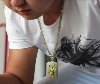 Natural milk white Jade Amulet gold Guan Yu Lucky Pendant Bead Necklace*Certificate+Free Gift Box
Natural milk white Jade Amulet gold Guan Yu Lucky Pendant Bead Necklace*Certificate+Free Gift Box