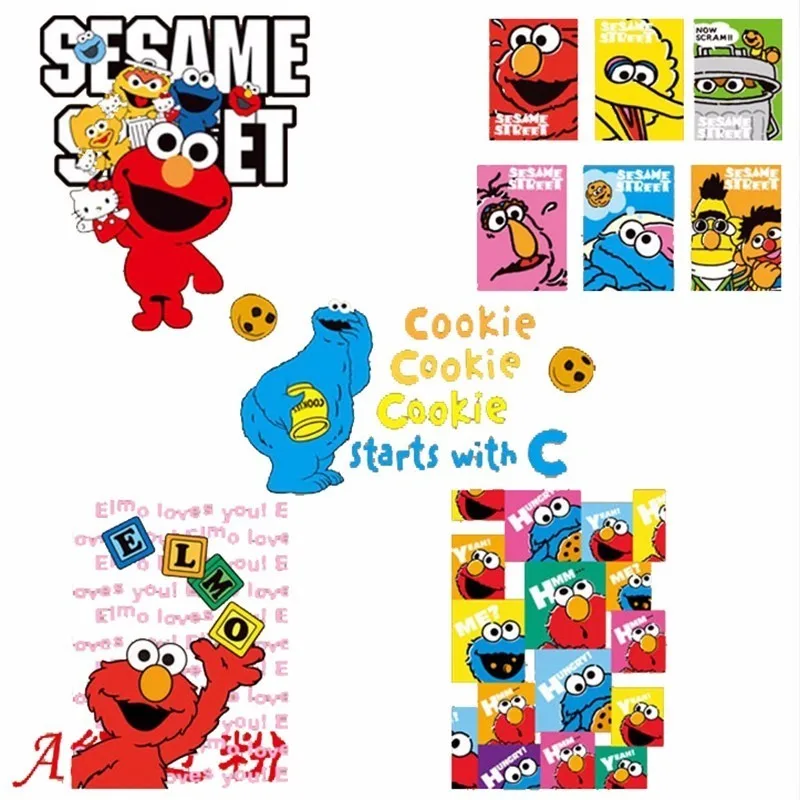 Anime Sesame Street Patch COOKIE MONSTER ELMO BIG BIRD Cartoon Iron on Transfer Patches for Kids Clothes Applique DIY Heat Press
Anime Sesame Street Patch COOKIE MONSTER ELMO BIG BIRD Cartoon Iron on Transfer Patches for Kids Clothes Applique DIY Heat Press