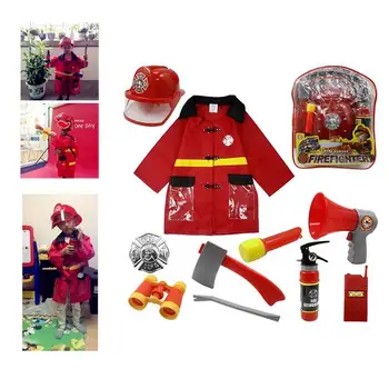 11pcs Fireman Toy Set Firefighter Cosplay Toys For Kids Fireman Pretend Play Chief Role Play Costume Dress-Up
11pcs Fireman Toy Set Firefighter Cosplay Toys For Kids Fireman Pretend Play Chief Role Play Costume Dress-Up