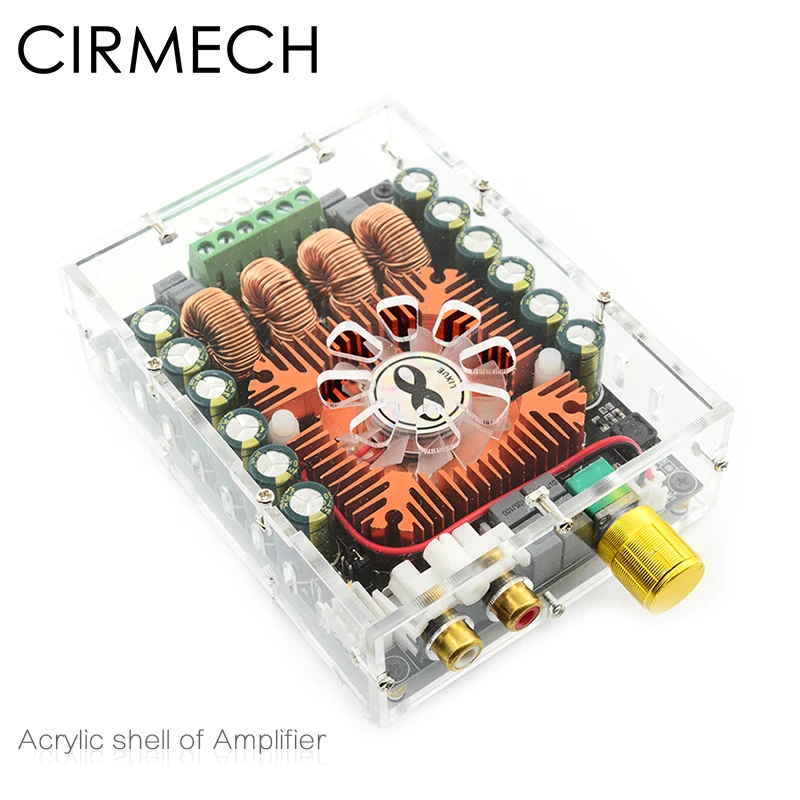 CIRMECH Acrylic amplifier cover only for our store Tda7498E amplifier used Acrylic shell
CIRMECH Acrylic amplifier cover only for our store Tda7498E amplifier used Acrylic shell