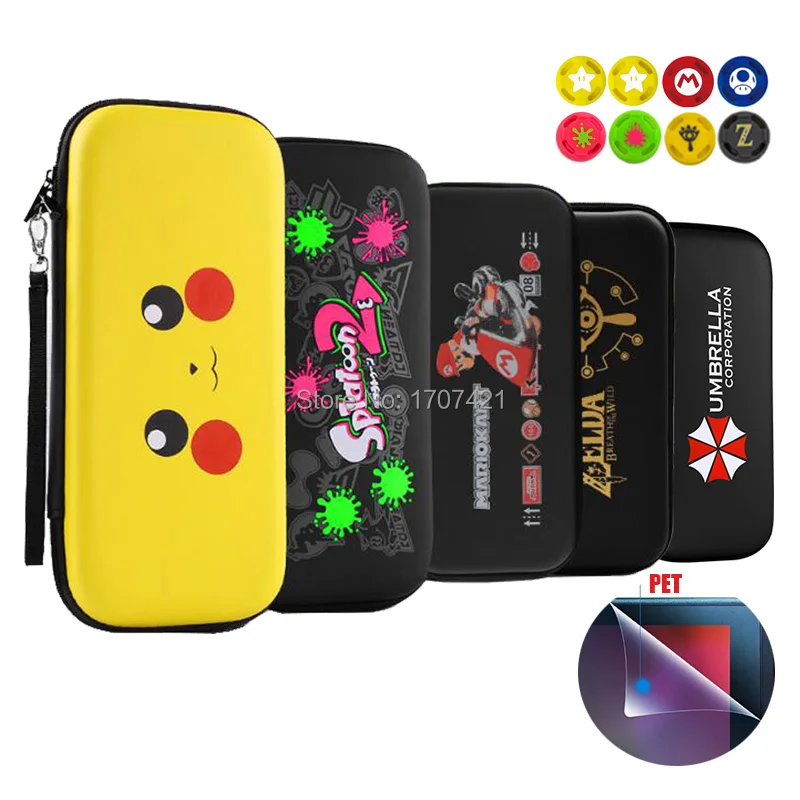 Colorful EVA Storage Bag Cover Case for Nintend Switch for NS Console with Free HD Screen Film Protector & 2pcs Joycon Caps
Colorful EVA Storage Bag Cover Case for Nintend Switch for NS Console with Free HD Screen Film Protector & 2pcs Joycon Caps