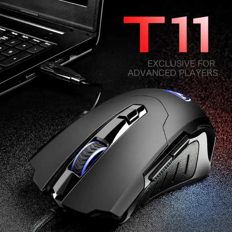 T11 6 Keys 4 Grades DPI RGB Mouse USB Wired Ergonomic Design Gaming Mice Both Hands Office Household Mouse Computer Peripherals
T11 6 Keys 4 Grades DPI RGB Mouse USB Wired Ergonomic Design Gaming Mice Both Hands Office Household Mouse Computer Peripherals