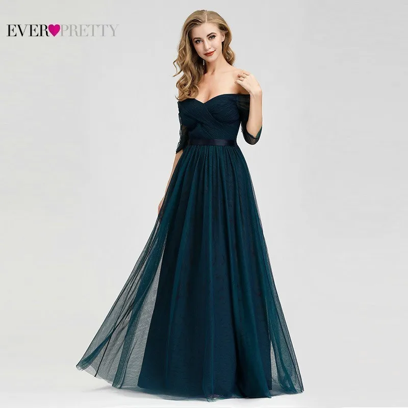 Elegant Prom Dresses Sleeves Off Shoulder 2019 Ever Pretty EP07915NB V-Neck A-Line Tulle Long Party Dresses Mezuniyet Elbiseleri
Elegant Prom Dresses Sleeves Off Shoulder 2019 Ever Pretty EP07915NB V-Neck A-Line Tulle Long Party Dresses Mezuniyet Elbiseleri