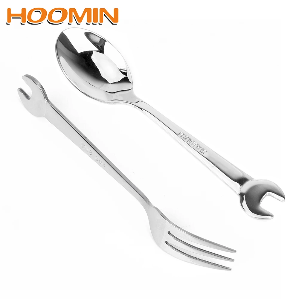 HOOMIN Stainless Steel Spanner Spoon Fork Wrench Shape Dinnerware Cooking Accessories Tableware Kitchen Tools
HOOMIN Stainless Steel Spanner Spoon Fork Wrench Shape Dinnerware Cooking Accessories Tableware Kitchen Tools