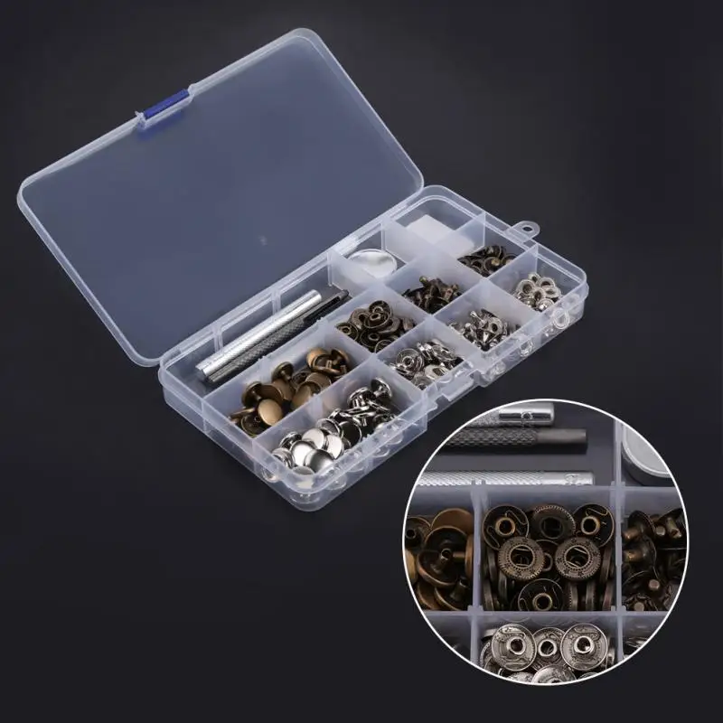 50Sets Press Studs Snap Button Popper Fastener w/ Setting Tool for Leather Clothes 633#12mm
50Sets Press Studs Snap Button Popper Fastener w/ Setting Tool for Leather Clothes 633#12mm