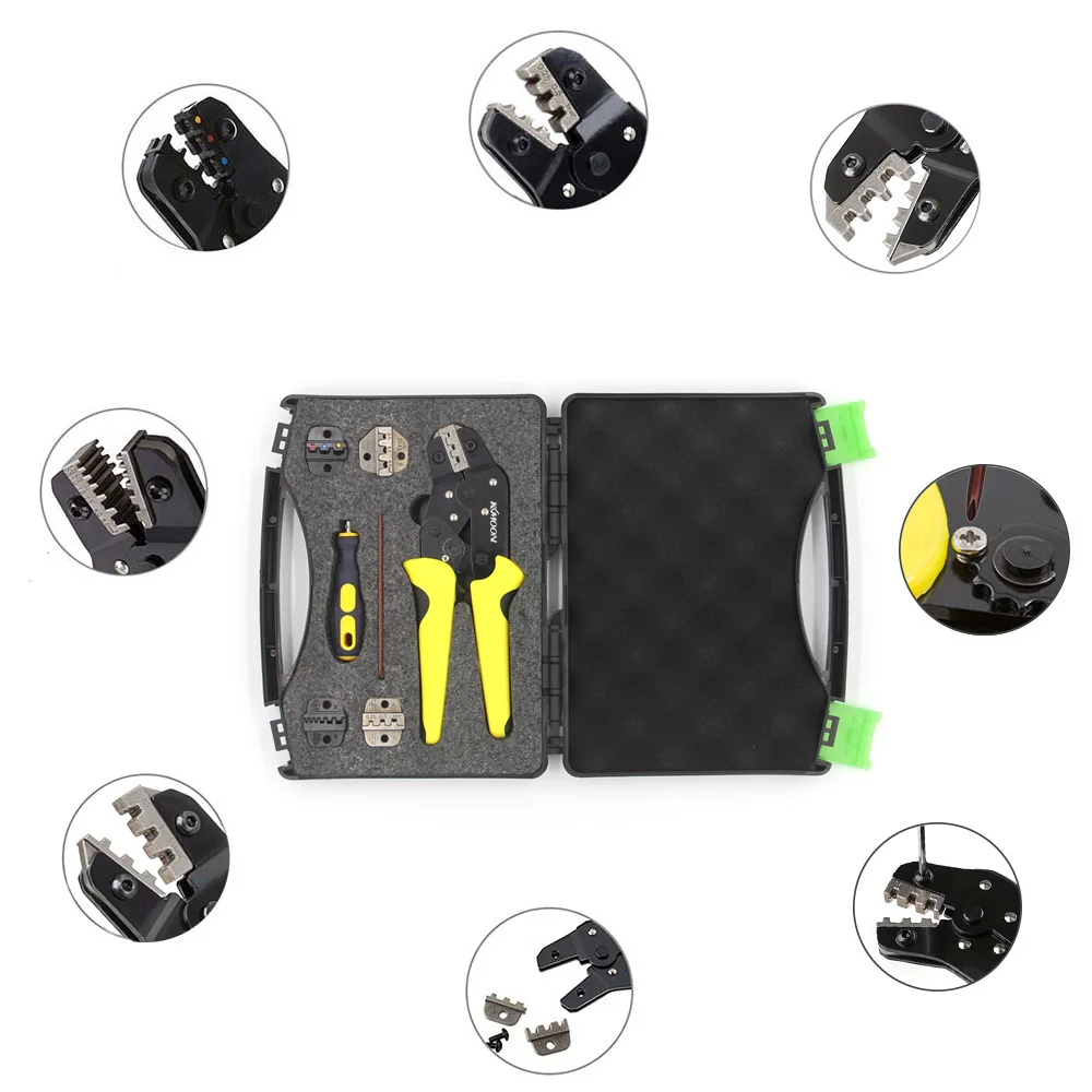 KKmoon JX-D5301S Wire Crimpers Professional Terminals Pliers Kit Engineering Ratcheting Terminal Crimping Pliers Screwdriver
KKmoon JX-D5301S Wire Crimpers Professional Terminals Pliers Kit Engineering Ratcheting Terminal Crimping Pliers Screwdriver